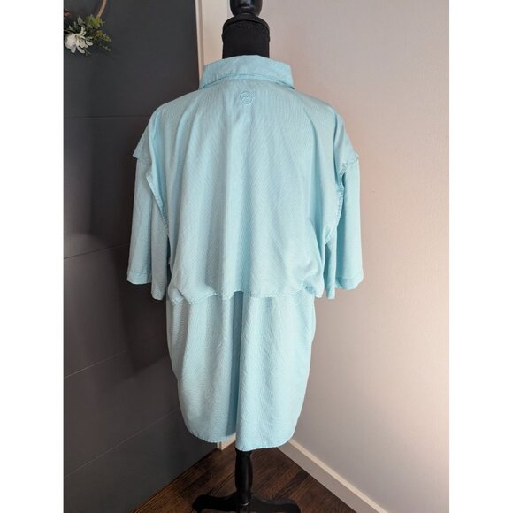 Magellan Outdoors Men's Aransas Pass Mini Check Short Sleeve Shirt - 2XL - Picture 3 of 11